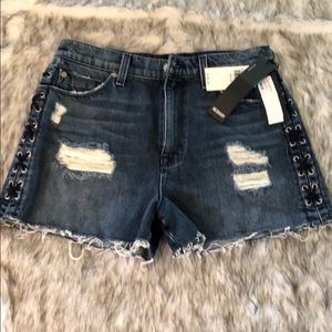 NEW Hudson distressed cut off denim shorts